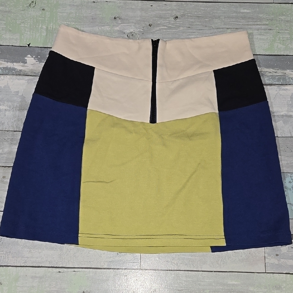 Urban Outfitters Color Block Mini Skirt Sz Medium